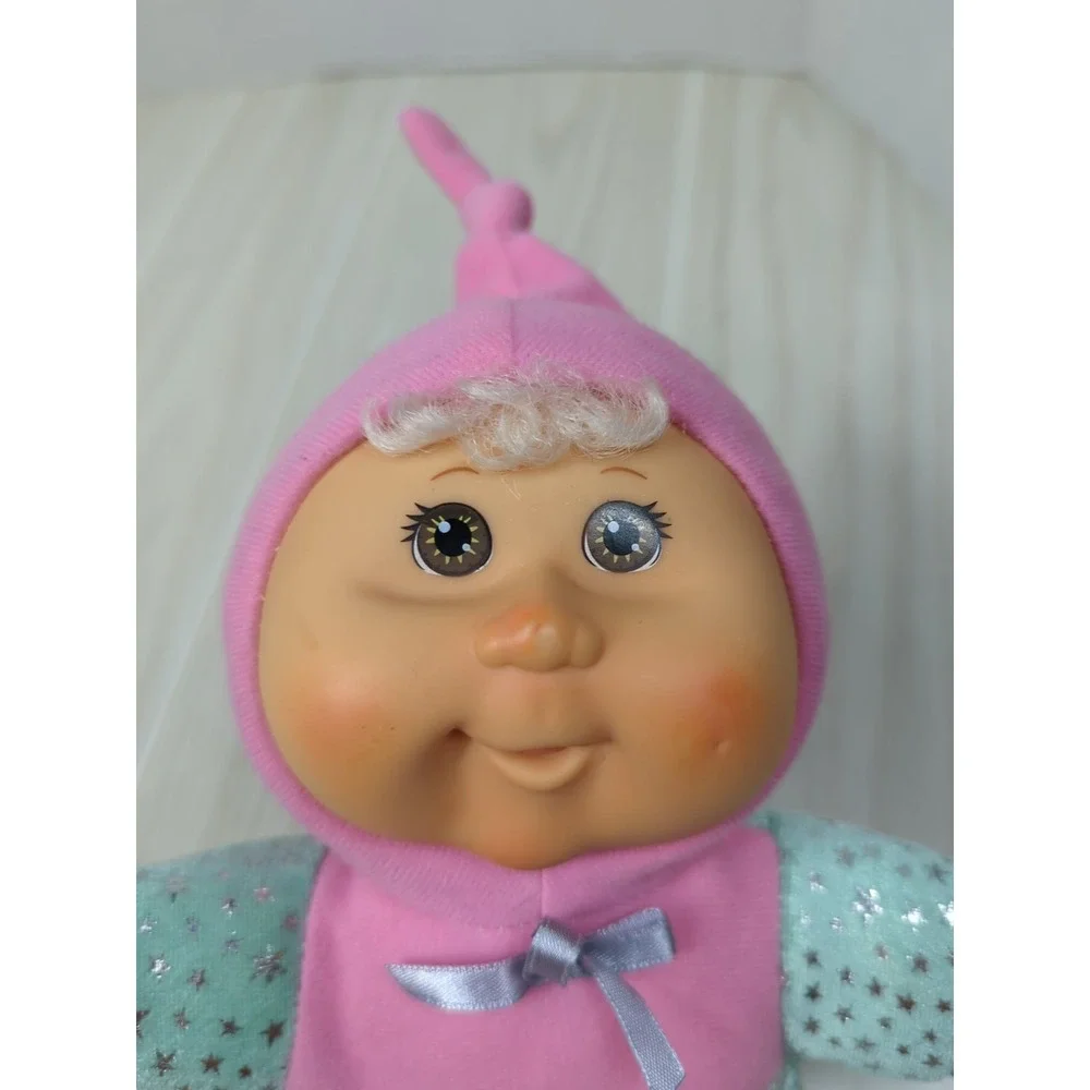 Celebrate CPK Cabbage Patch Kids Baby doll Soft Plush vinyl pink green stars